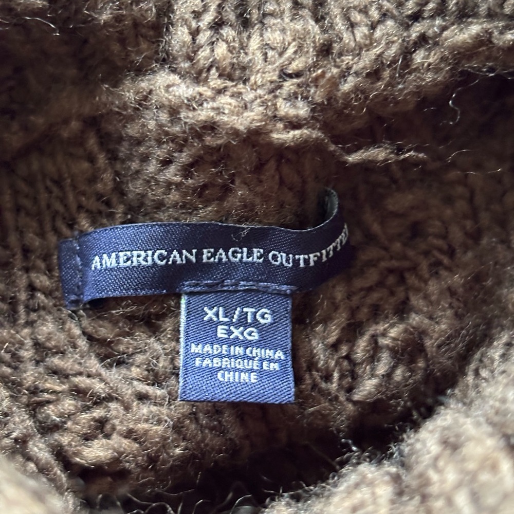 American Eagle AE sleeveless knit sweater dress turtleneck green size XL fall - Picture 5 of 5